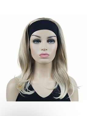 Mizuno Blonde Ombre Headband Wig with Black Band
